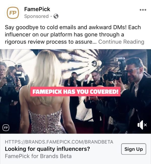 FamePick - influencer marketing software