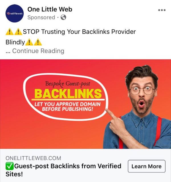 OneLittleWeb - backlinks provider