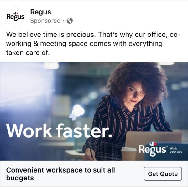 Regus - coworking space platform