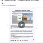 Elevator - List of CRO ideas (50)