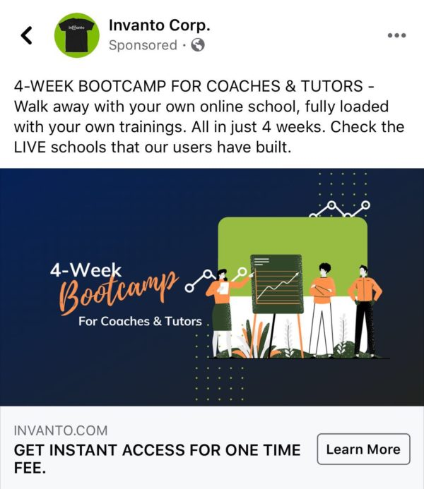 Invanto - boot camp for coaches