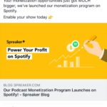 Spreaker - Podcast monetization program