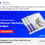 Upfluence  - Influencer marketing budget