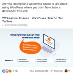 WPBeginner - WordPress for Beginners - FB Group Ad