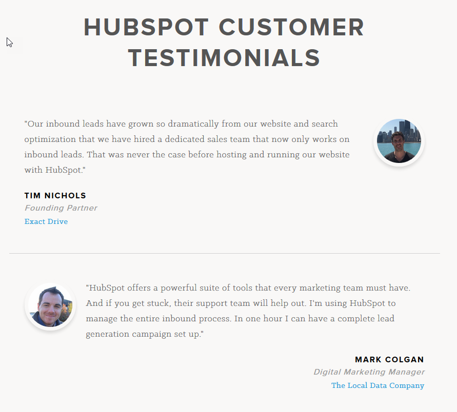 11 Examples of Great Customer Testimonial Pages | WordStream