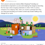 Etsy - Carbon Offset Shipping