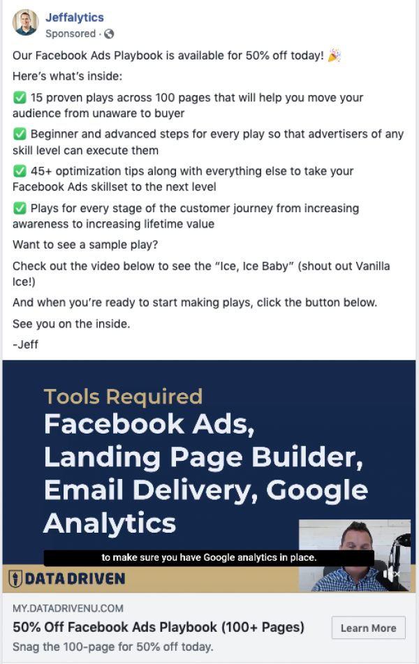 Jeffalytics - FB Ads Playbook