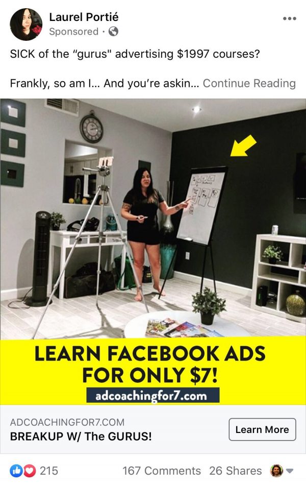 Laurel Portie- fb ads course - engagement