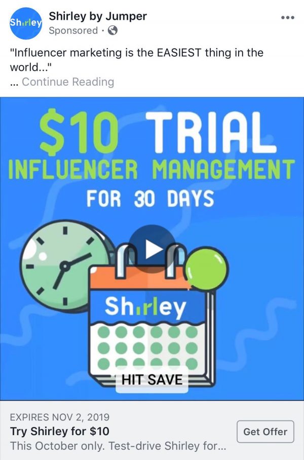Shirley - influencer marketing