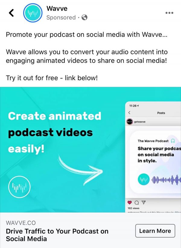 Wavve - concert podcast audio to video
