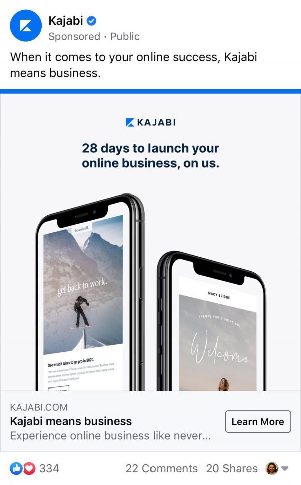 ad-fb-kajabi-28-days-promo-challenge